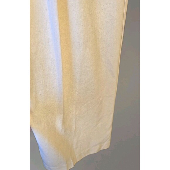 Commense Textured Linen-blend  Fabric Wide Leg‎ Casual Trousers Women's Sz L - Picture 2 of 10